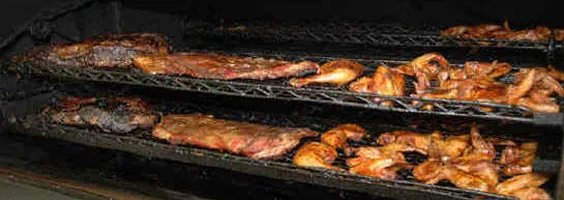 Authentic hickory smoked BBQ